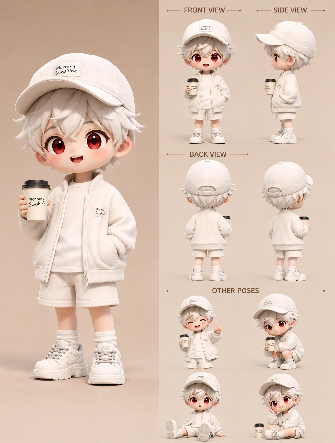 Chibi Boy Character Sheet