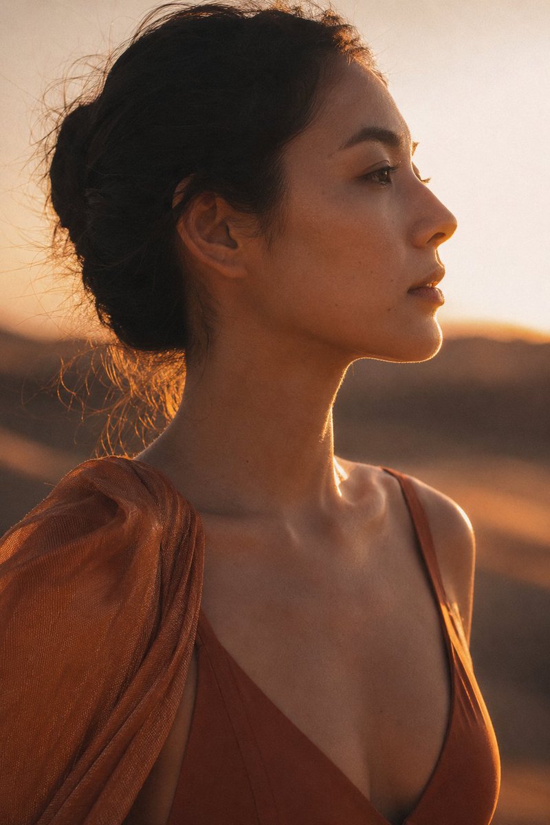 Desert Sunset Portrait