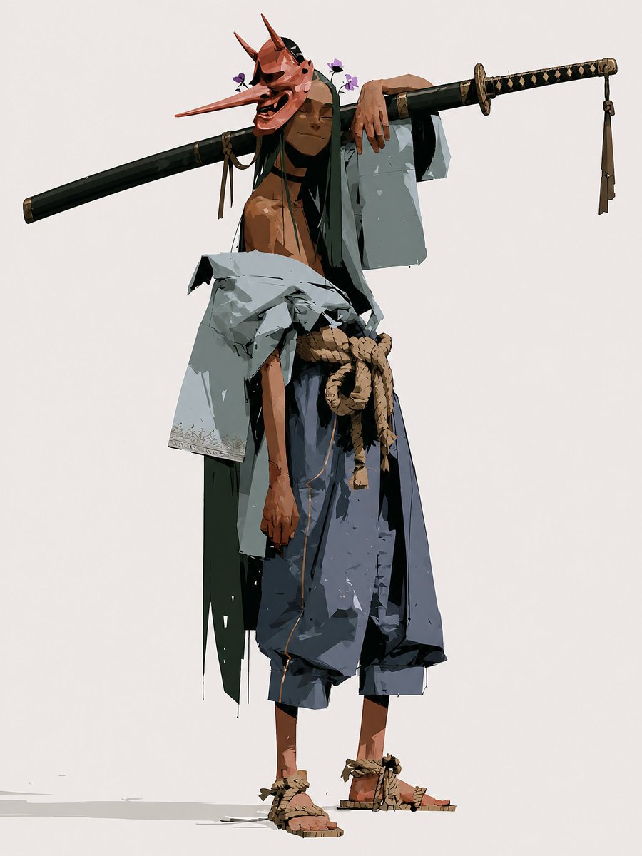 Happy Samurai Concept