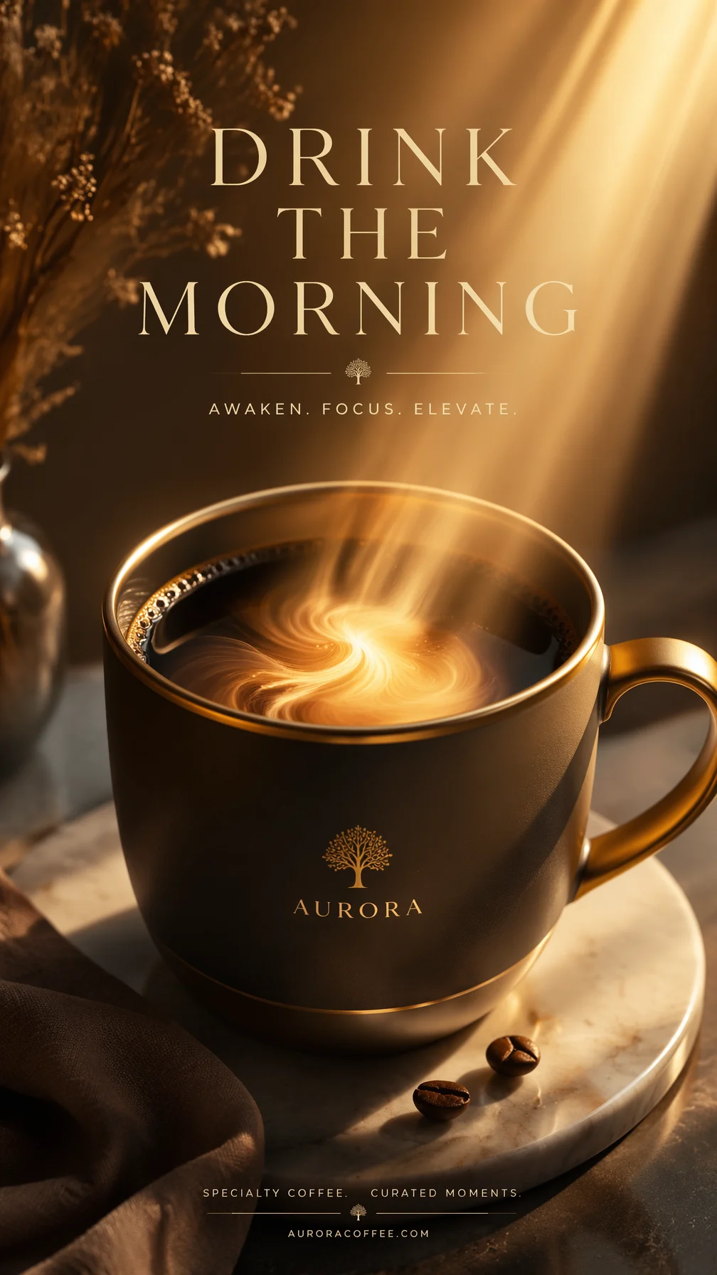 Morning Luxury Coffee Ad