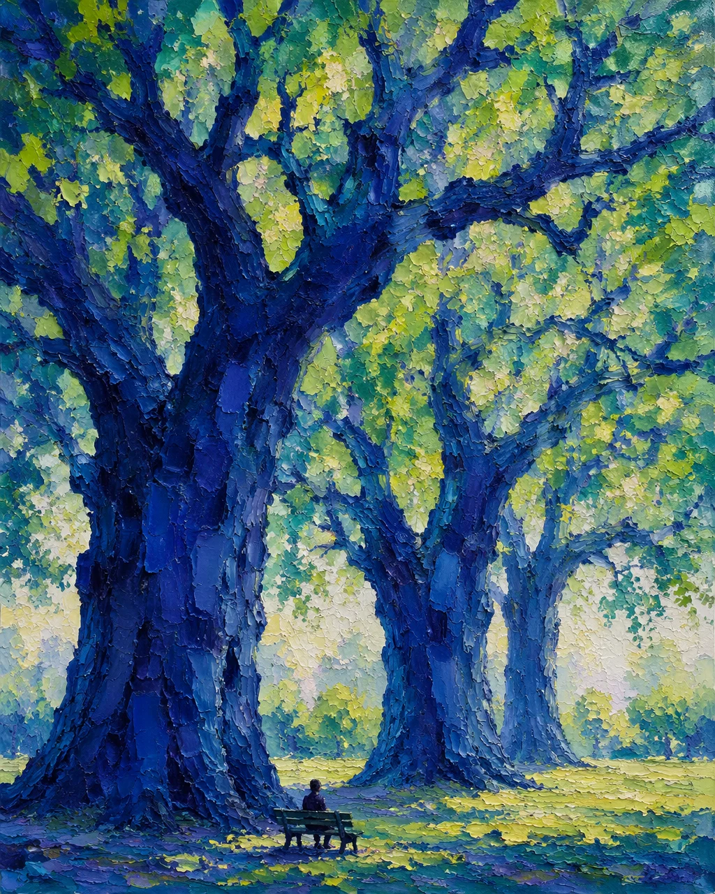 Cobalt Blue Ancient Trees