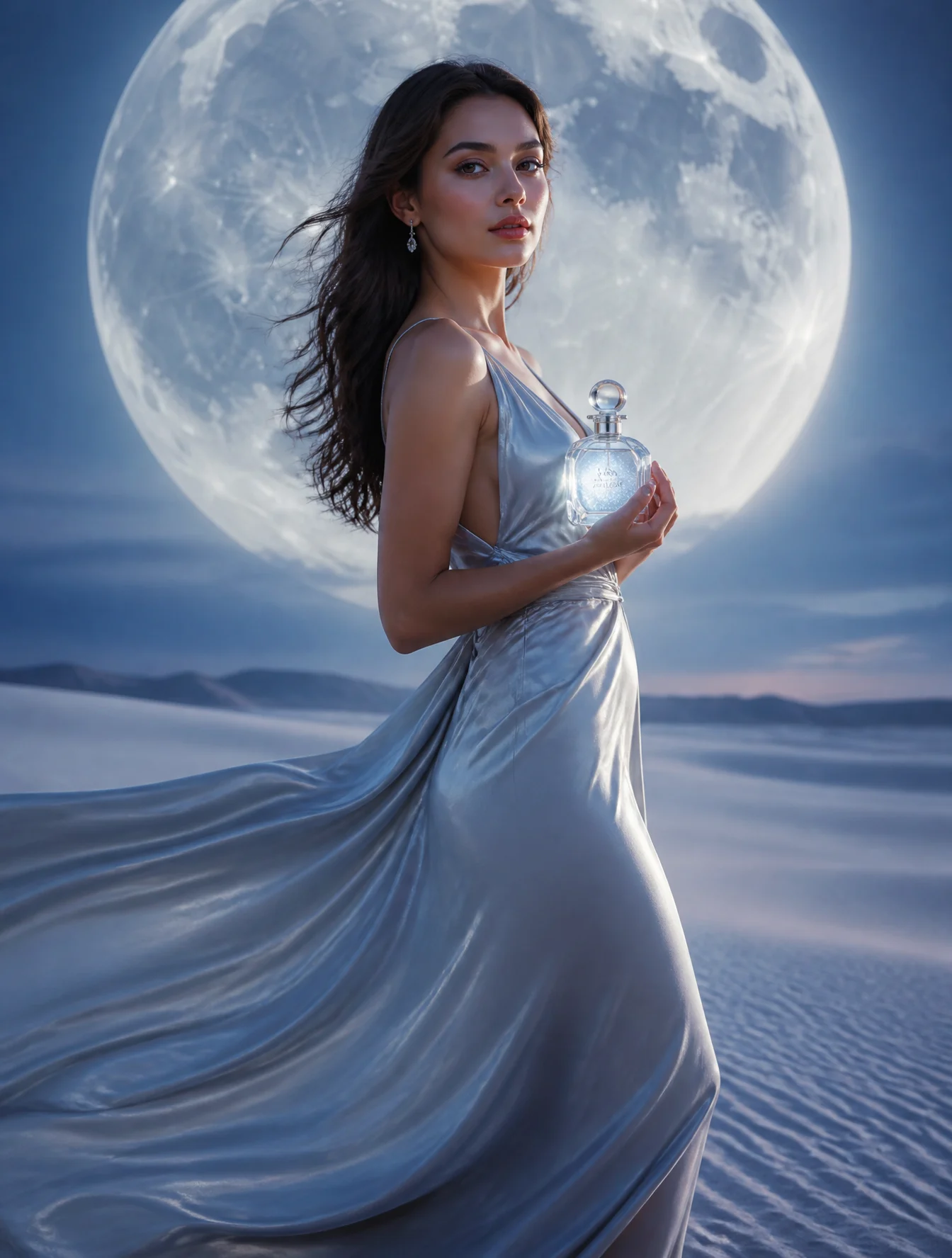Moonlit Perfume Fashion Ad