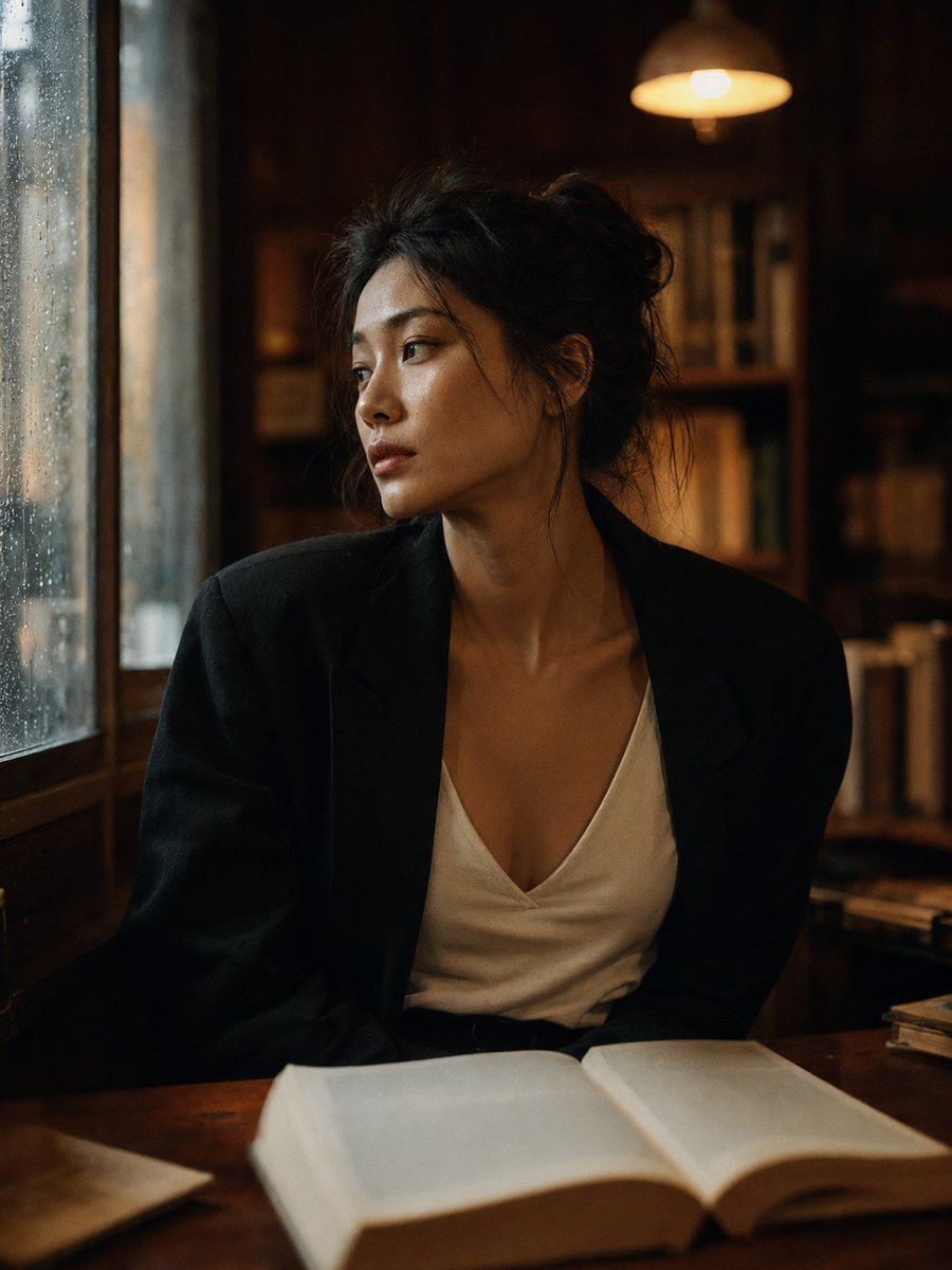 Cinematic Library Portrait